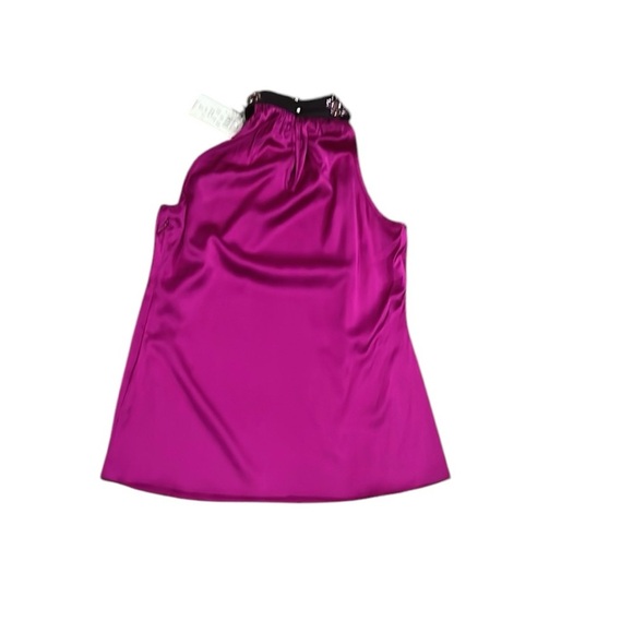 Cache women’s fushia silk jewled neck sleevless top
Size XS NWT - Picture 2 of 8